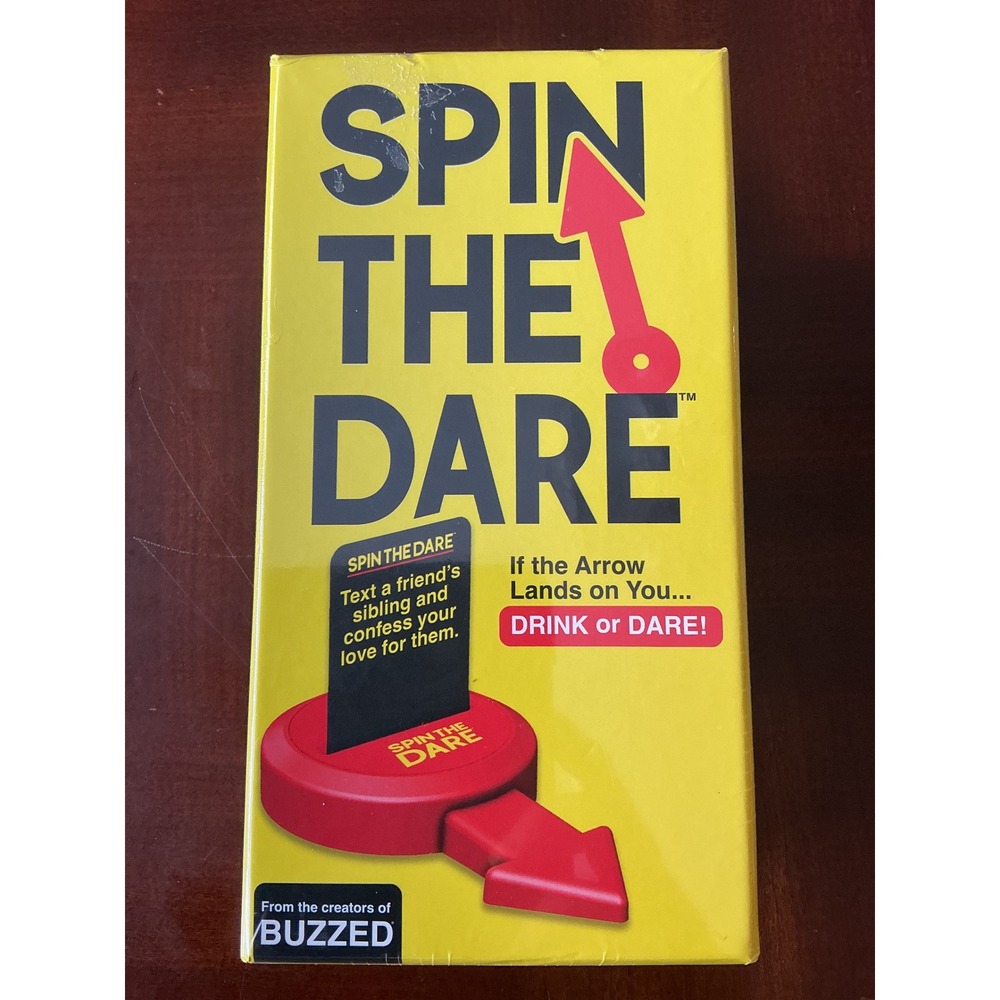 Buzzed Games Spin The Dare Adult Party Drinking Game 250 Cards New Sealed